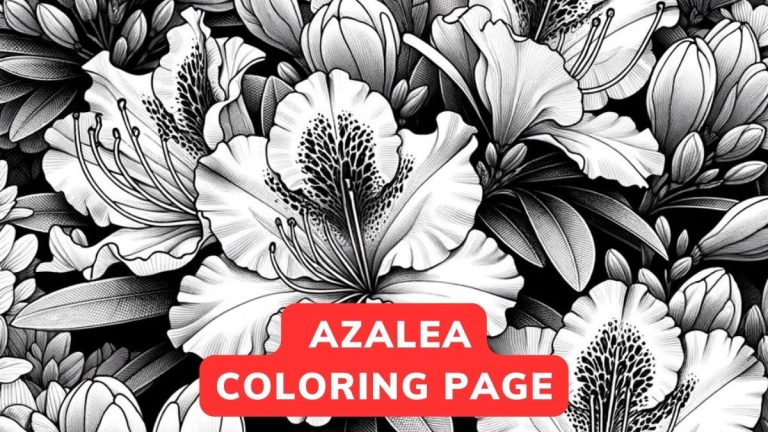 Azalea coloring page