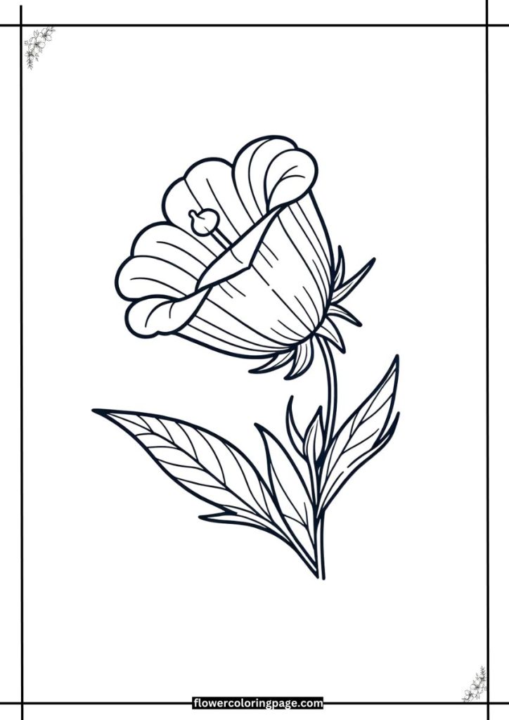 Bell Flower Coloring Pages