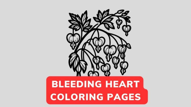 Bleeding Heart Coloring Page