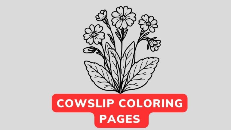 Cowslip Coloring Page