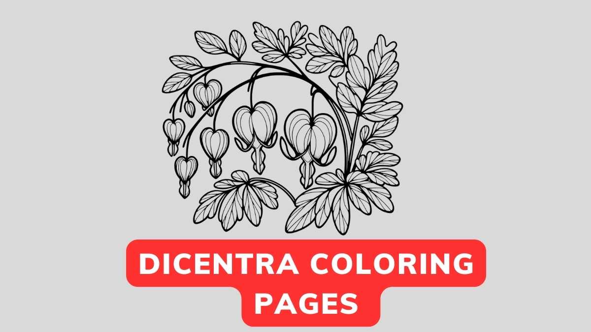 Dicentra Coloring Page