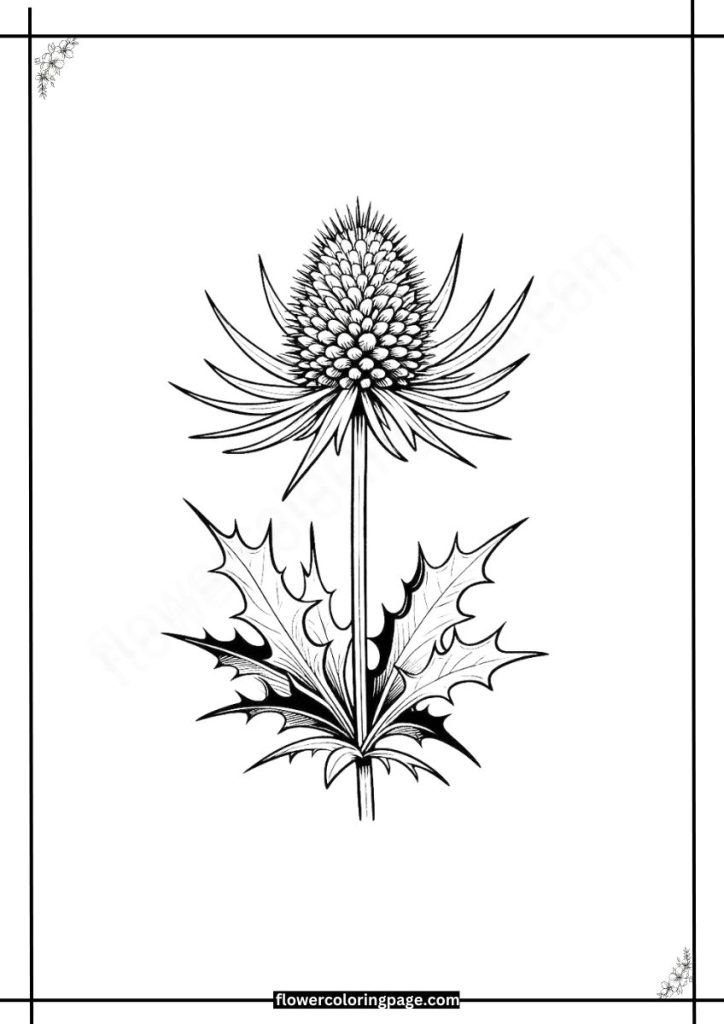 Eryngium Coloring Pages