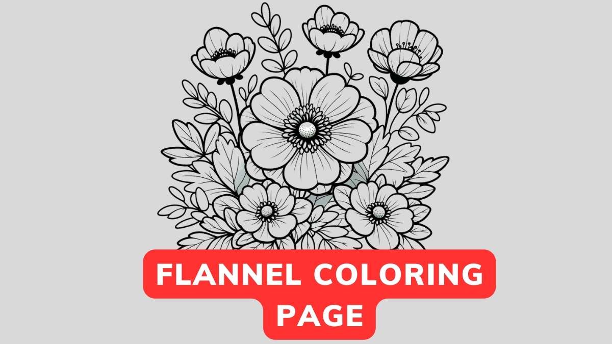 Flannel Coloring Page