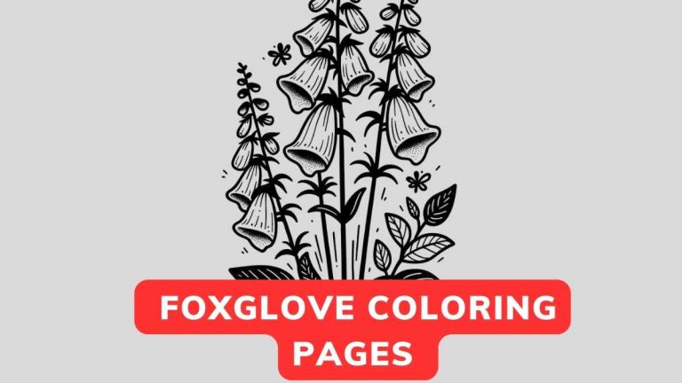 Foxglove Coloring Page