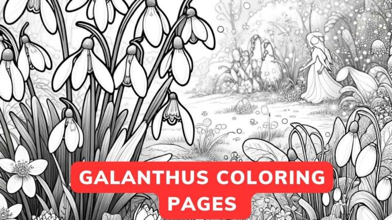 Galanthus Coloring Page