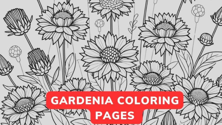 Gardenia Coloring Page