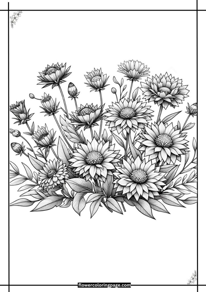 Gardenia Coloring Pages Free