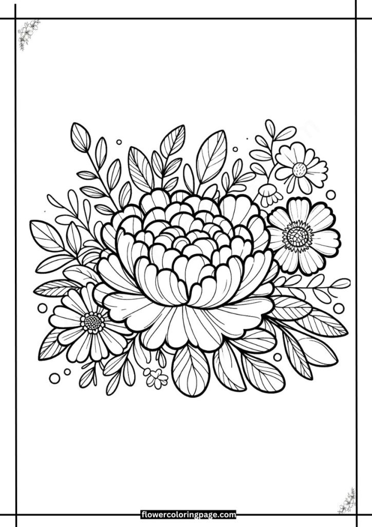 Paeonia Coloring Pages