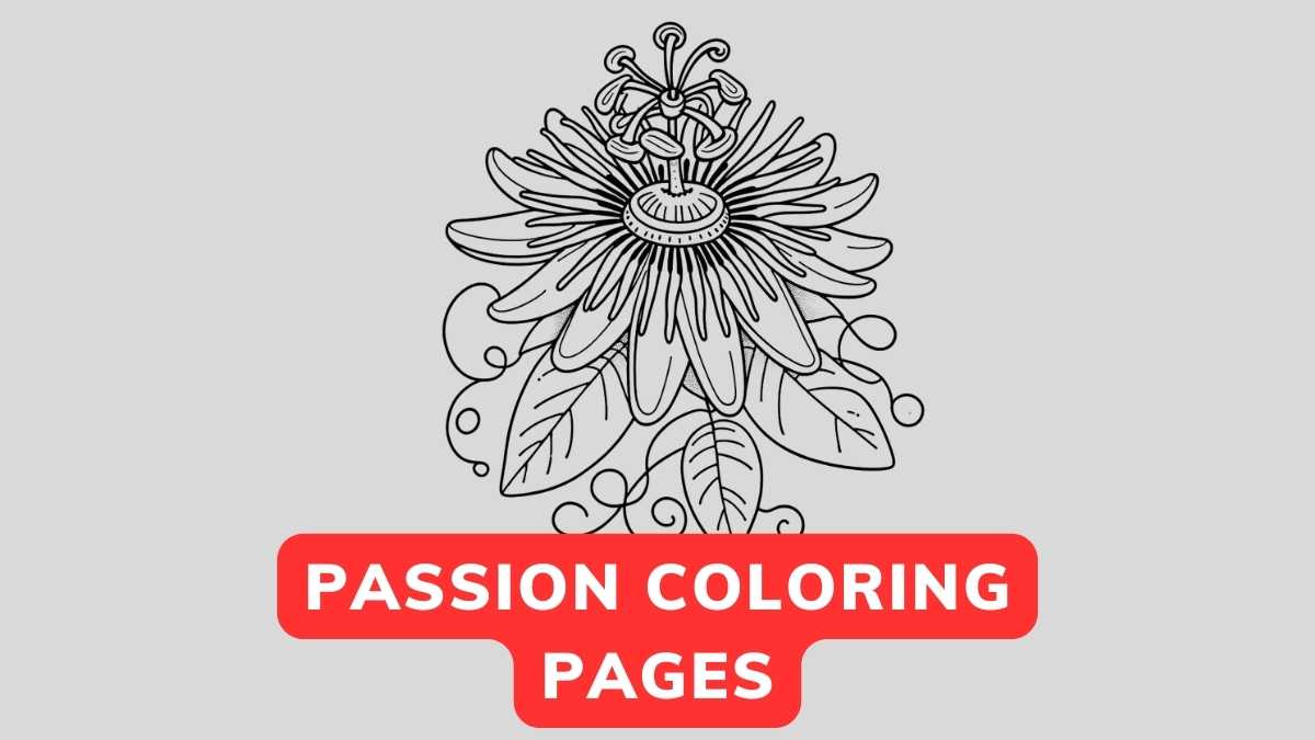 Passion Coloring Page