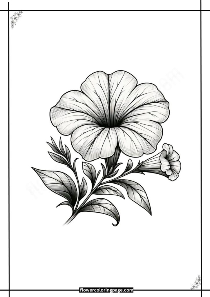 Petunia Coloring Pages