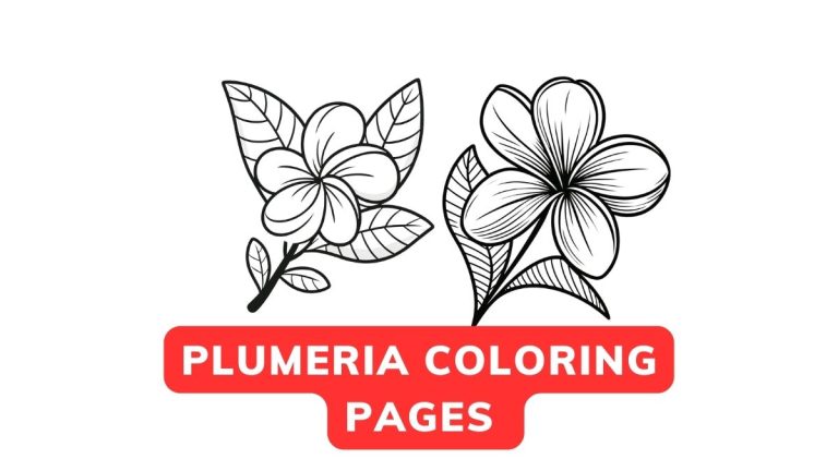 Plumeria Coloring Pages