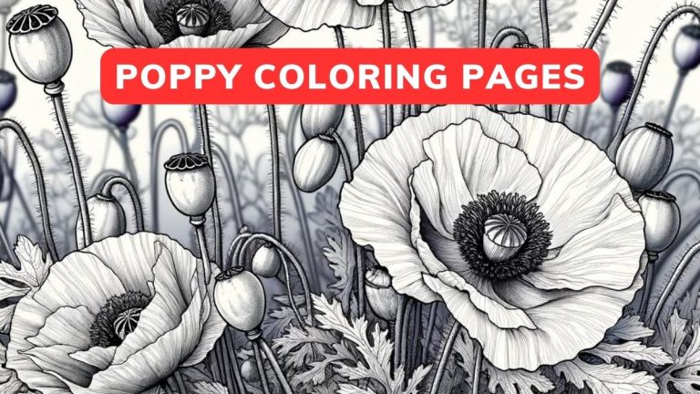 Poppy Coloring Pages