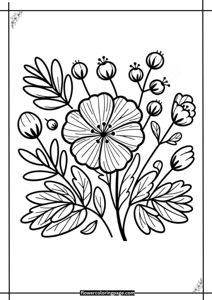 Potentilla Coloring Pages