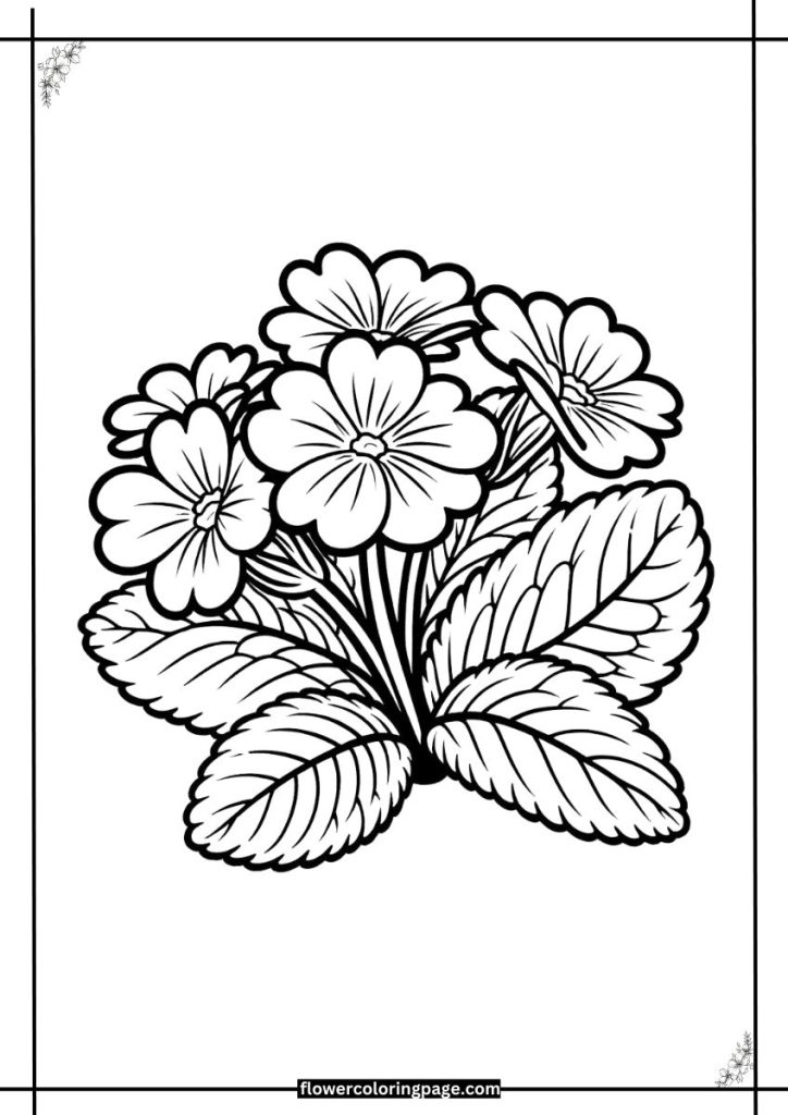 Primrose Coloring Page