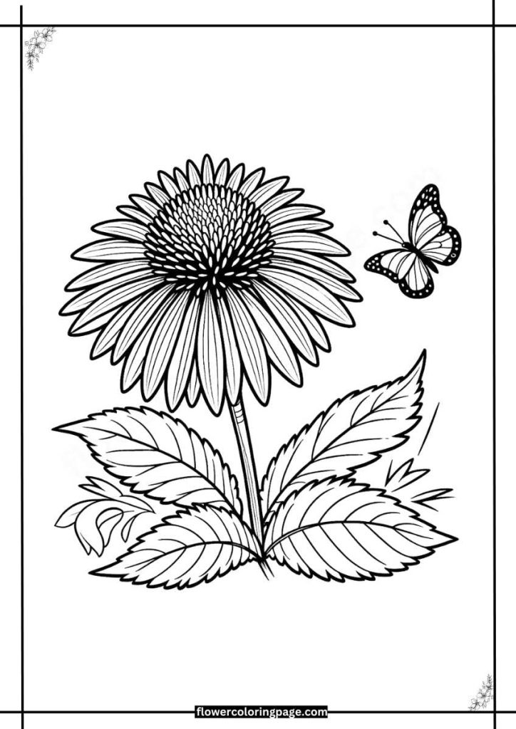 Purple Cone Coloring Pages