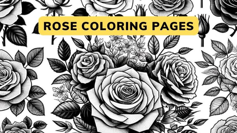 Rose Coloring Pages