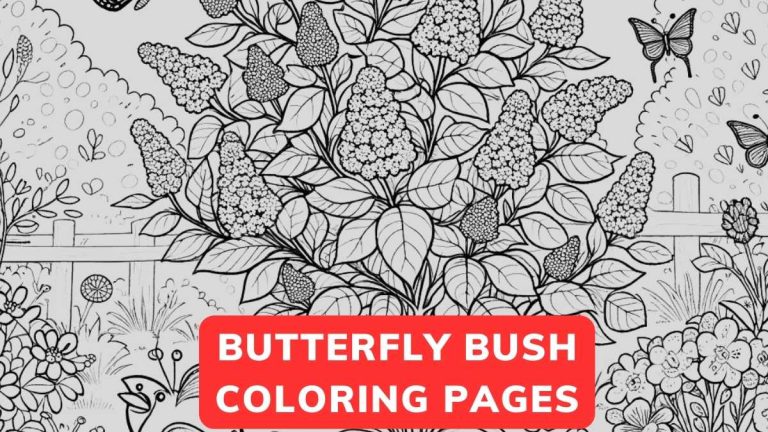 butterfly bush coloring page