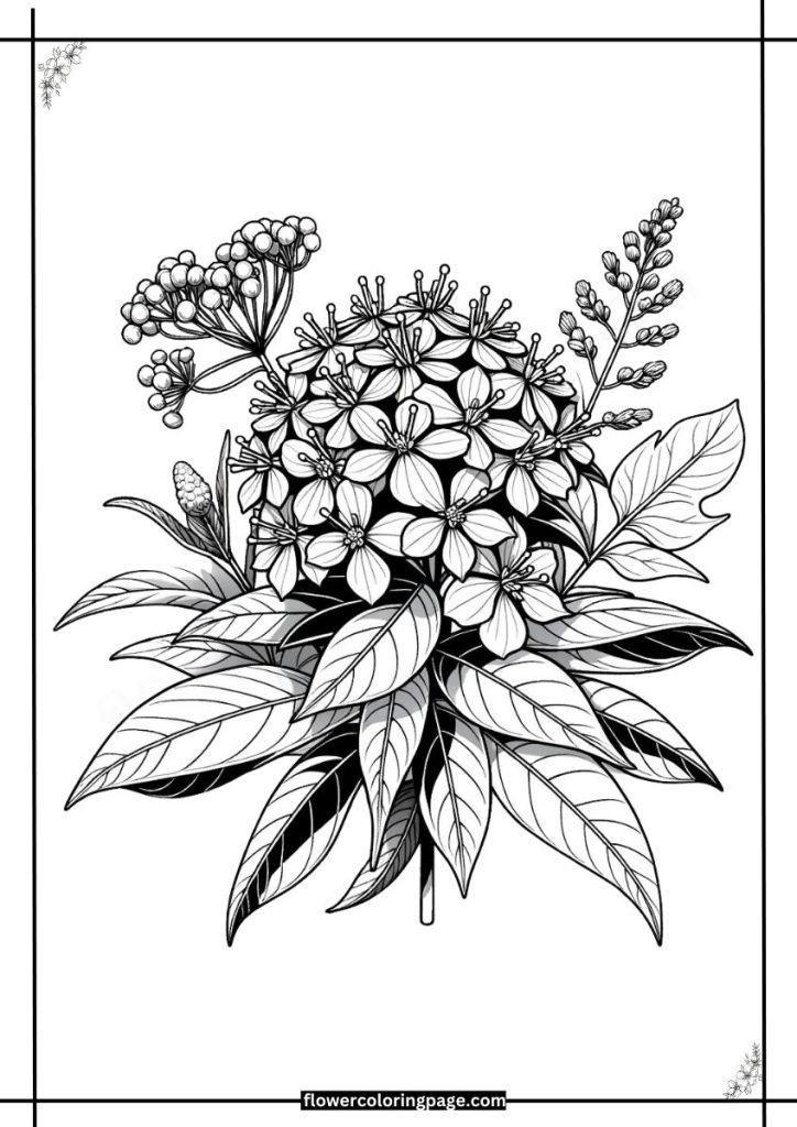 butterfly weed coloring pages