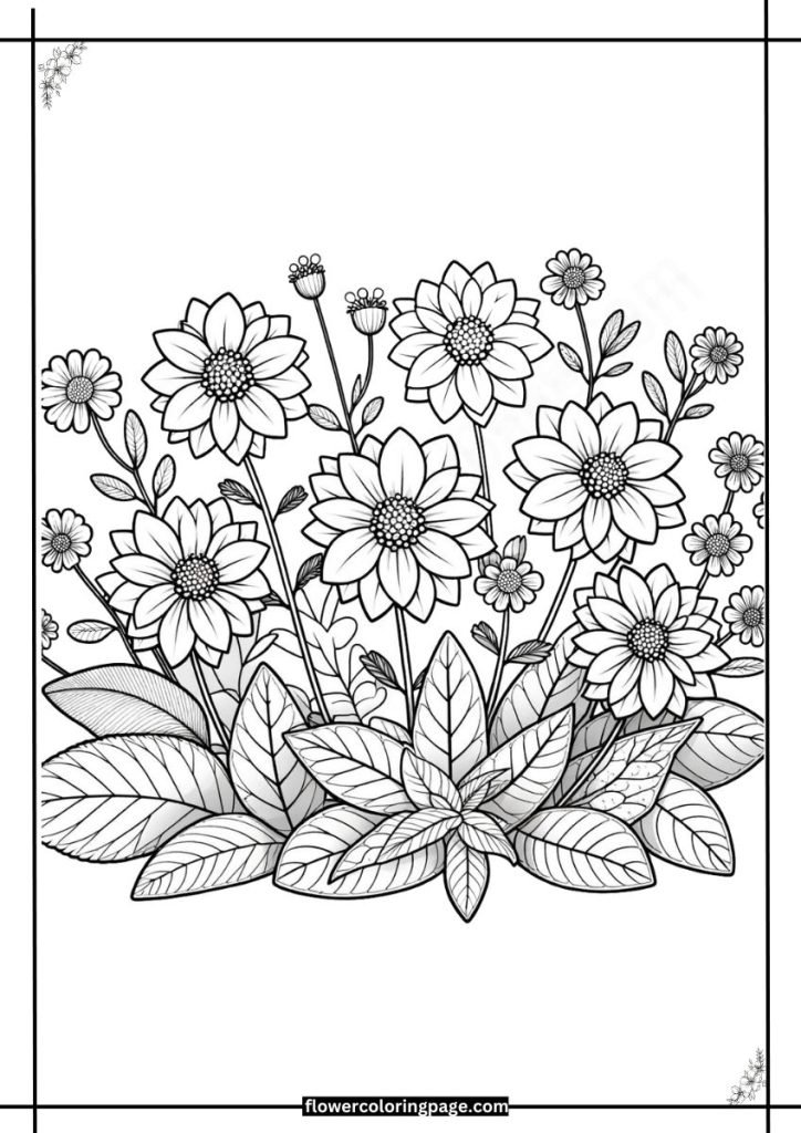 cineraria coloring pages