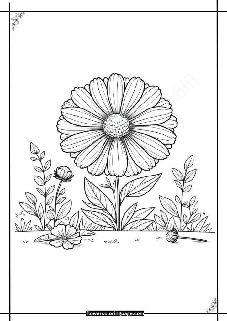 coreopsis coloring pages