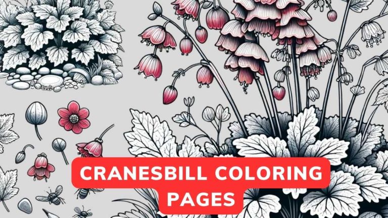 cranesbill coloring page