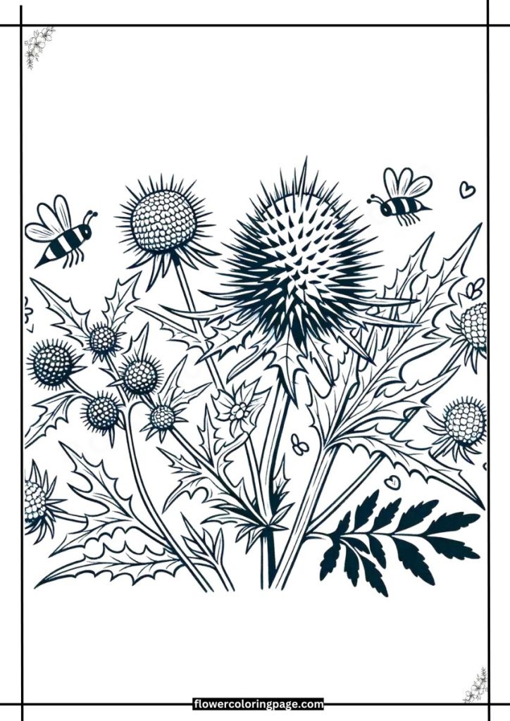 eryngium coloring pages free download