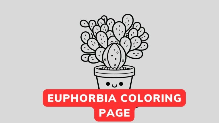 euphorbia coloring page