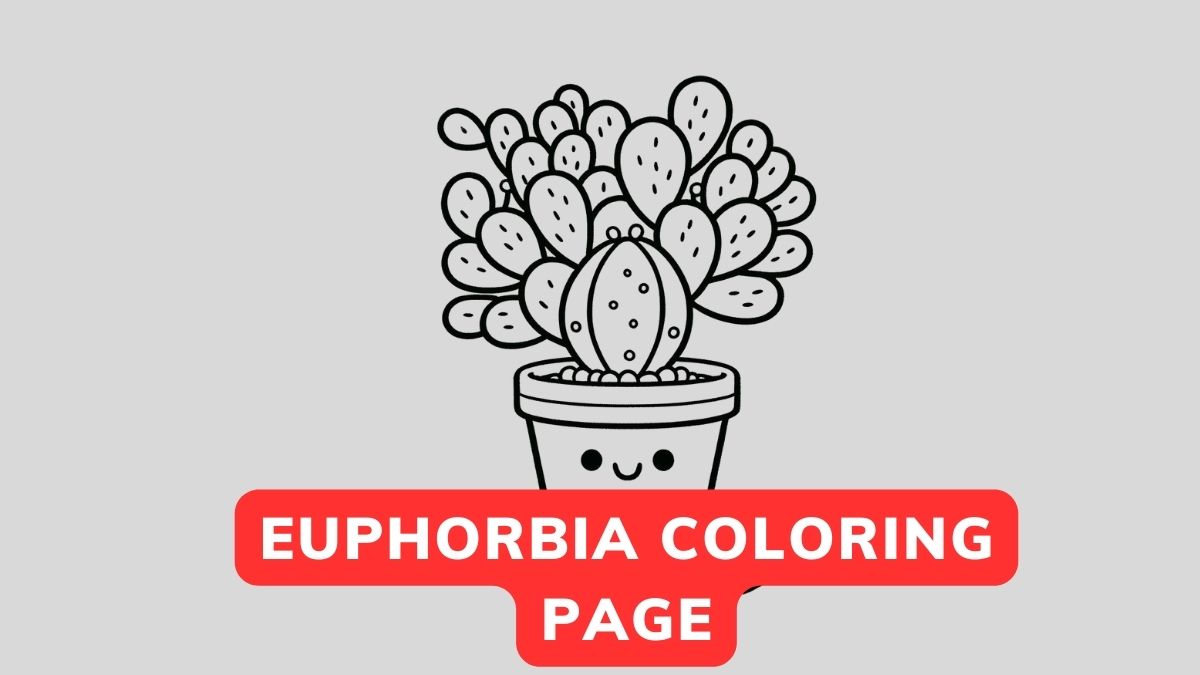 euphorbia coloring page