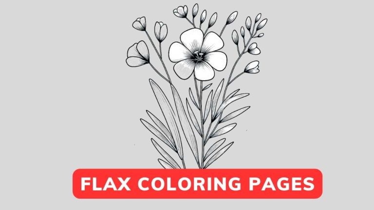 flax coloring page