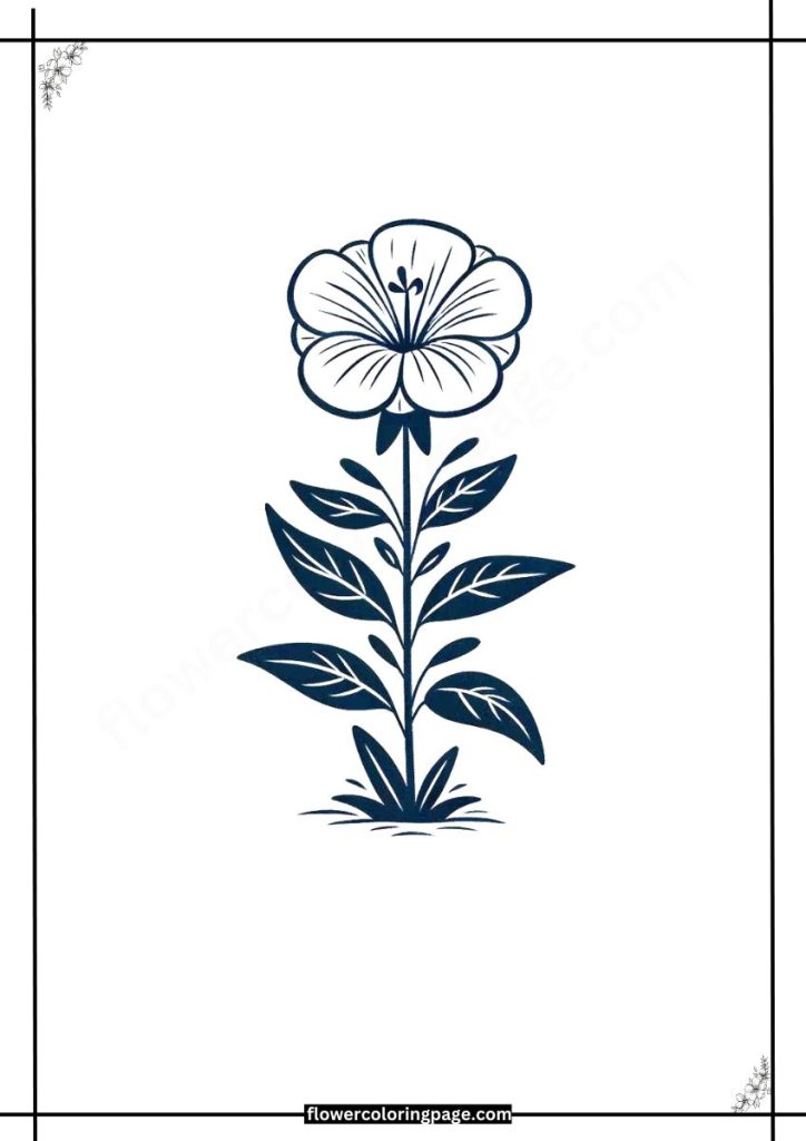 gilly flower coloring pages free download