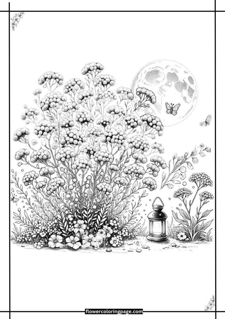 gypsophila coloring pages