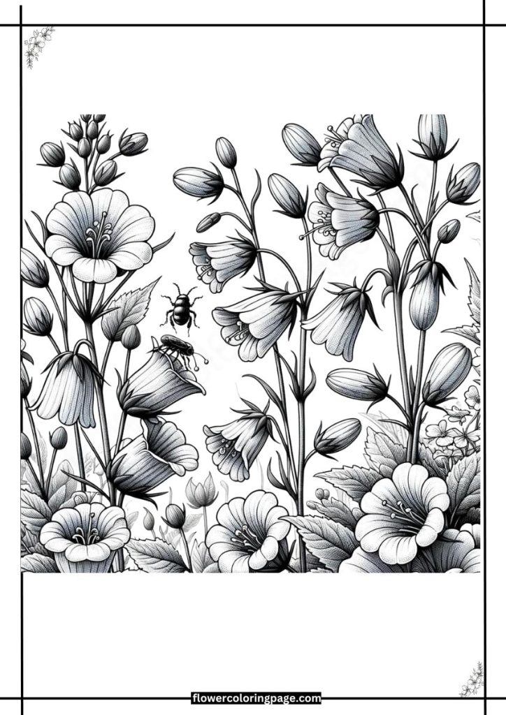 harebell coloring pages