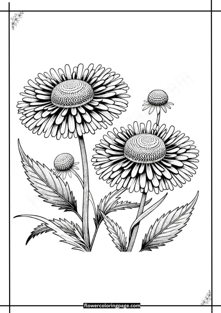 helenium coloring pages