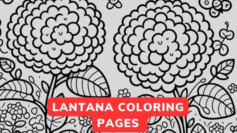 lantana Coloring Page