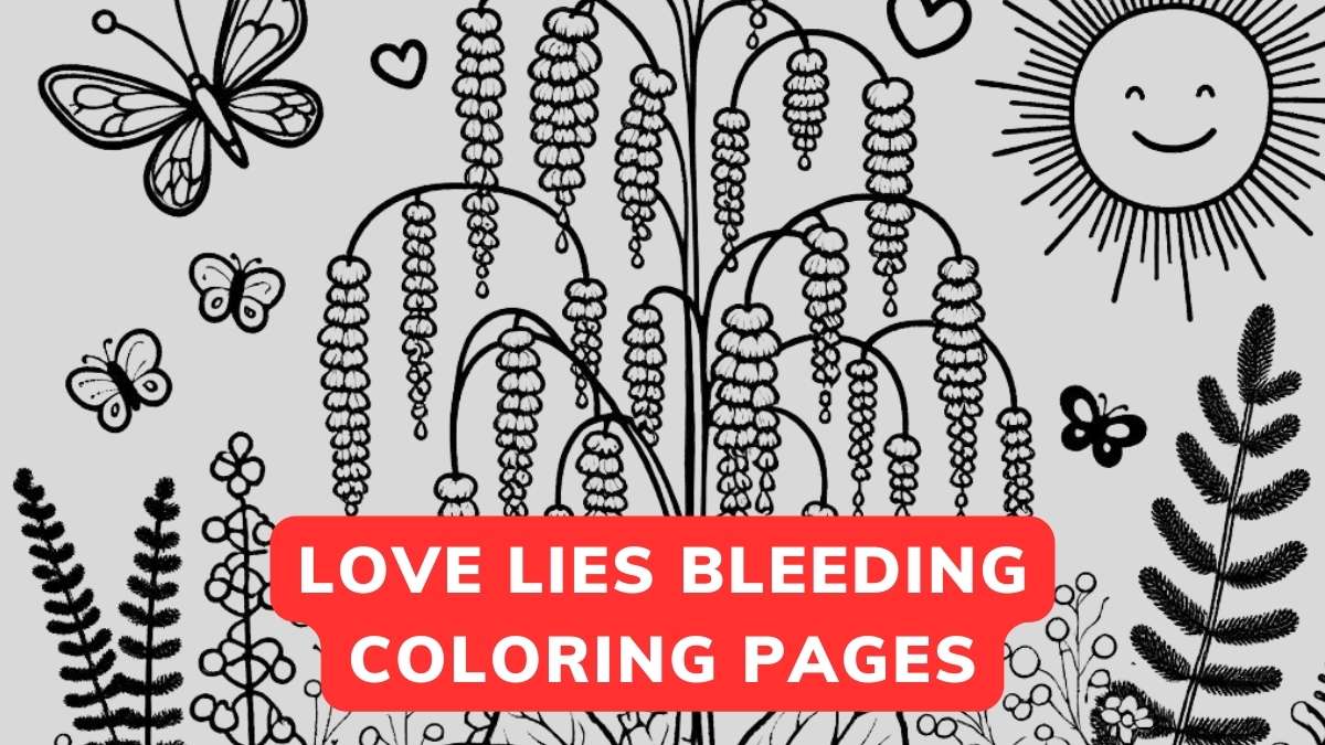 love lies bleeding coloring page