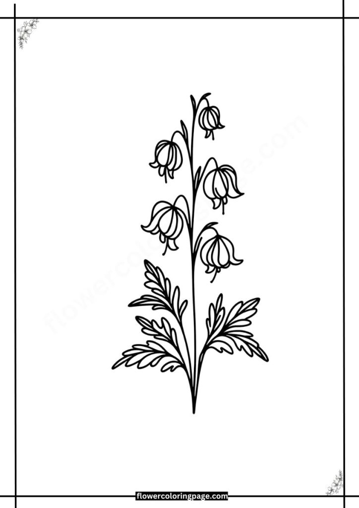 monkshood coloring pages free download