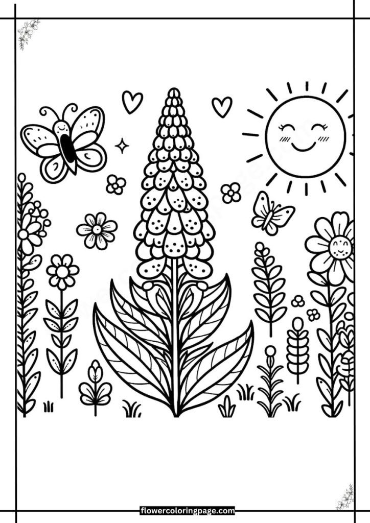 obedient plant coloring pages pdf