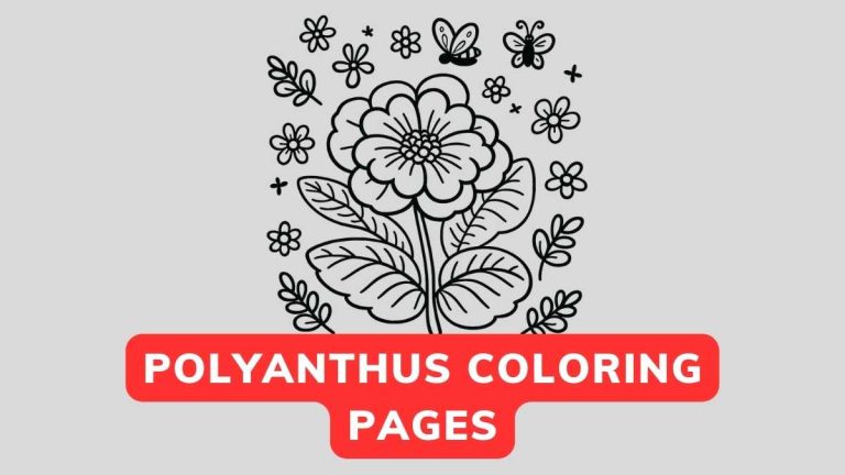 polyanthus coloring page