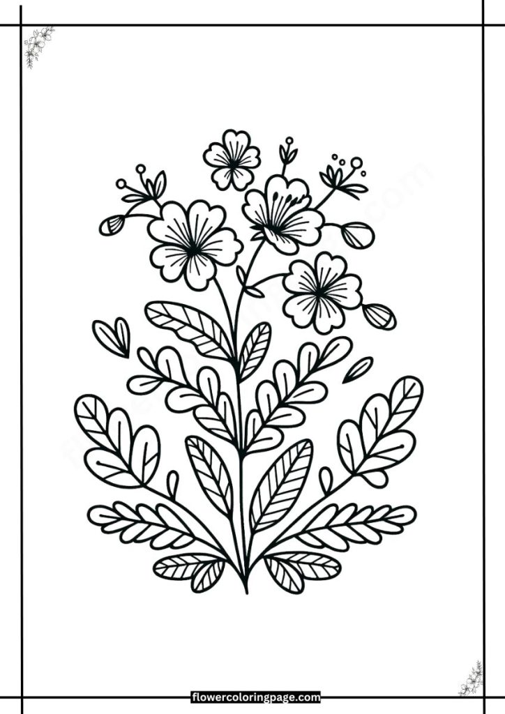 schizanthus coloring pages free download