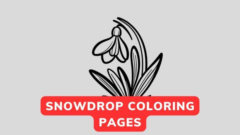 snowdrop coloring pages